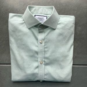 Charles Tyrwhitt Green/White Dress Shirt